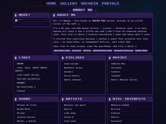 Website screenshot