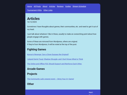posts/articles screenshot
