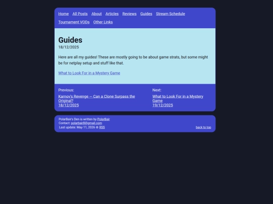 posts/guides screenshot