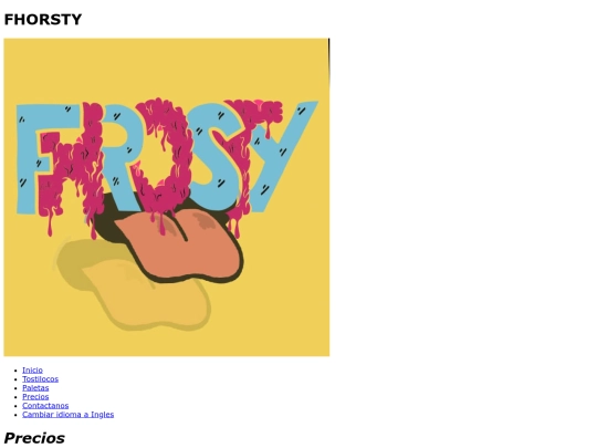 pagina web/Precios screenshot