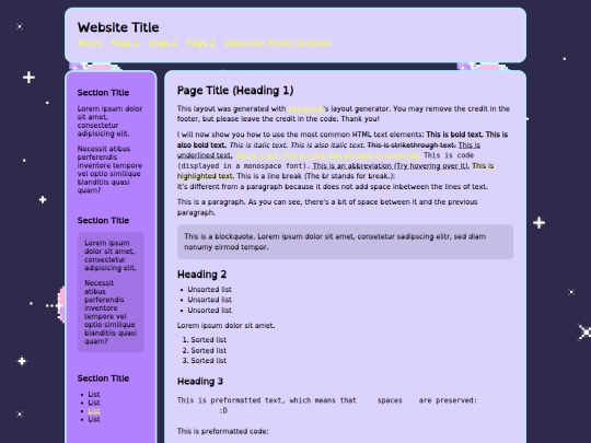 Website screenshot