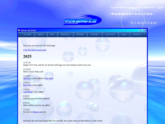 Website screenshot