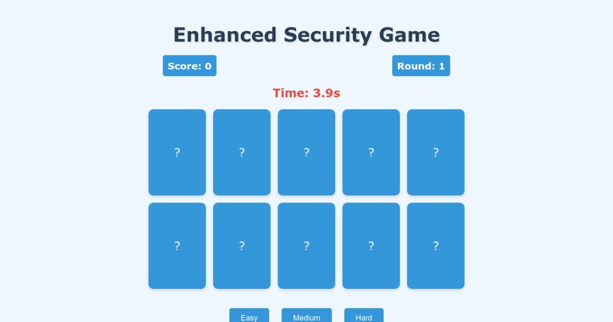 Enhanced Security Game