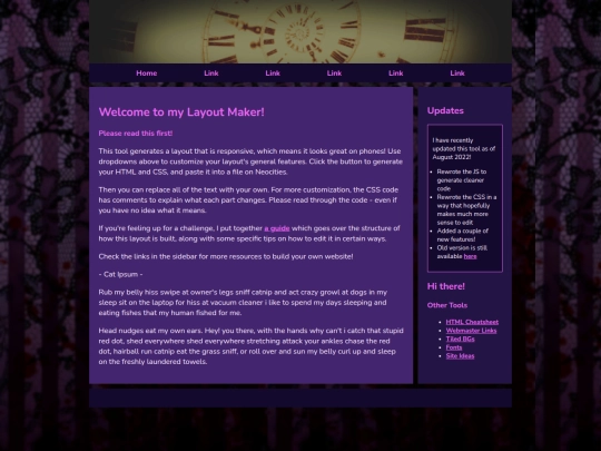 Website screenshot