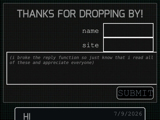 guestbook screenshot