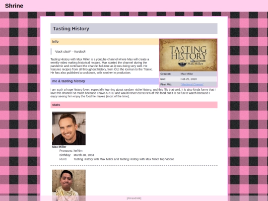 tastinghist screenshot