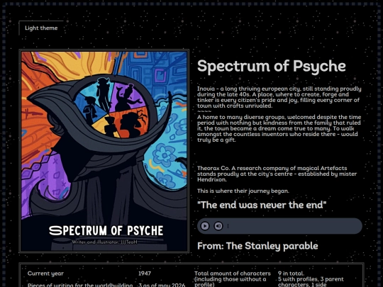 SoP.story screenshot
