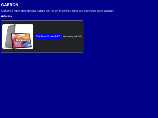 Website screenshot