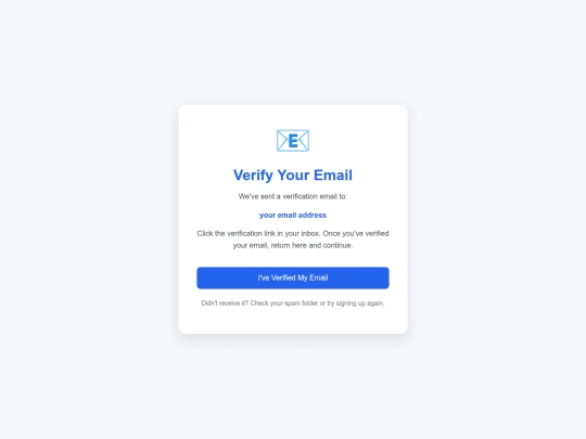 emailverification screenshot