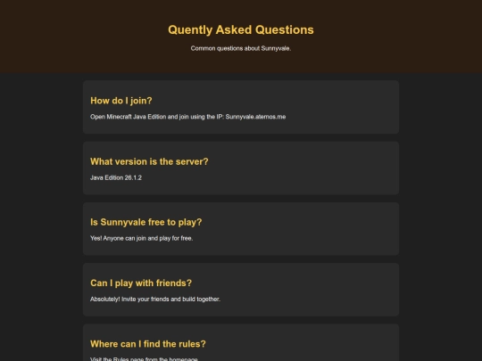faq screenshot