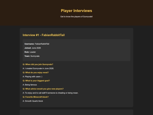 interviews screenshot