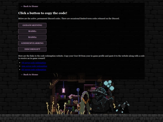 Codes screenshot