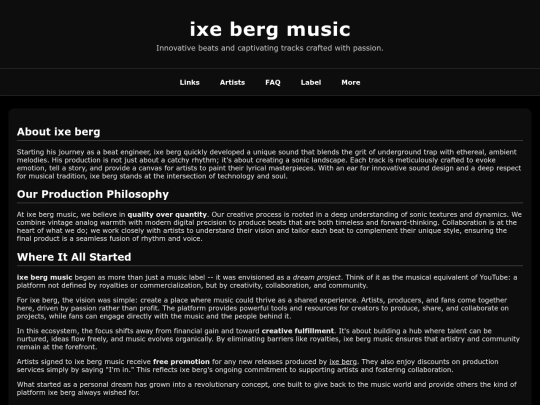 Website screenshot