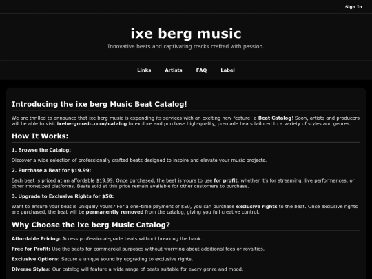 Website screenshot