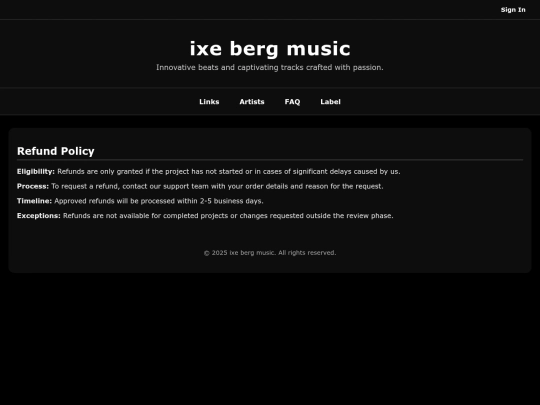 Website screenshot