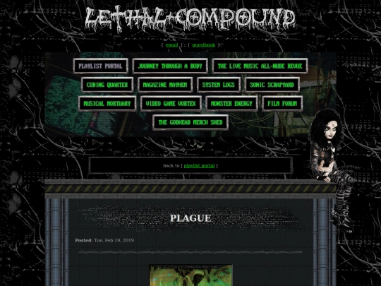playlist-portal/plague screenshot