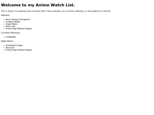 AnimeWatchList screenshot