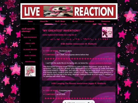 stuffImadeEntries/stuffMadeMusic screenshot