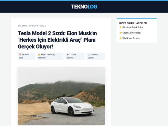 tesla-model2 screenshot