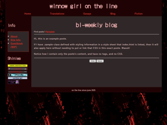 Website screenshot
