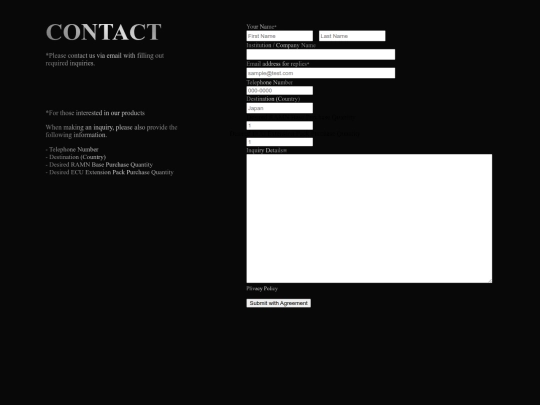 Website screenshot