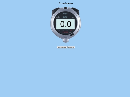 RelojHosted/cronometrotactil screenshot