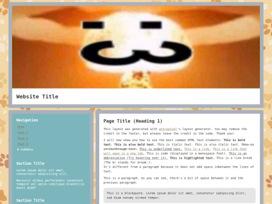 Website screenshot