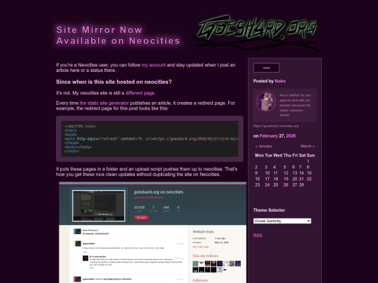 Website screenshot