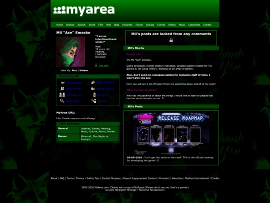 Website screenshot