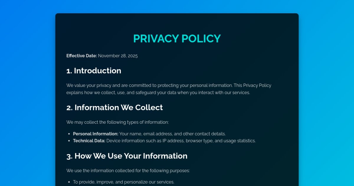 Privacy Policy Aberdeen Lewis