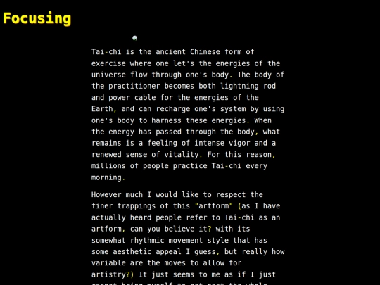 words/focuses screenshot