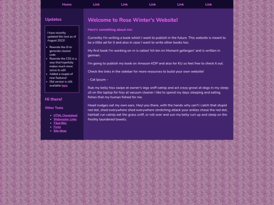 Website screenshot