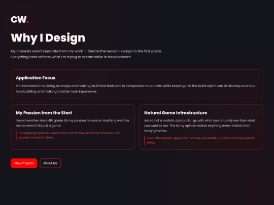 interests screenshot