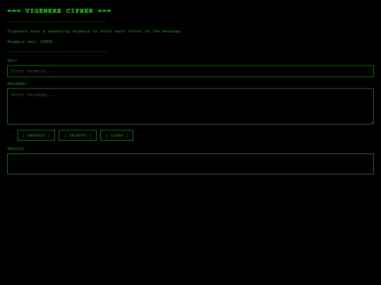 cipher/vig screenshot