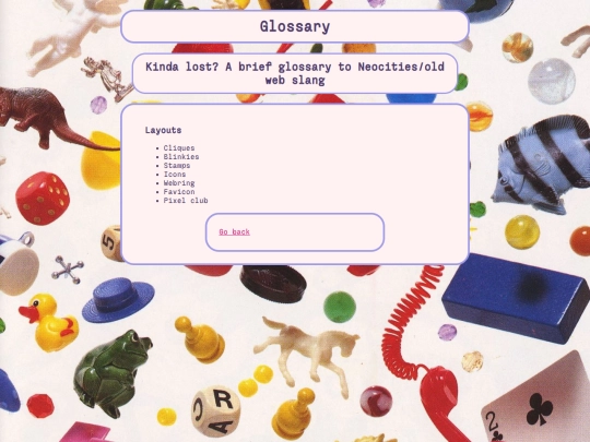 glossary screenshot