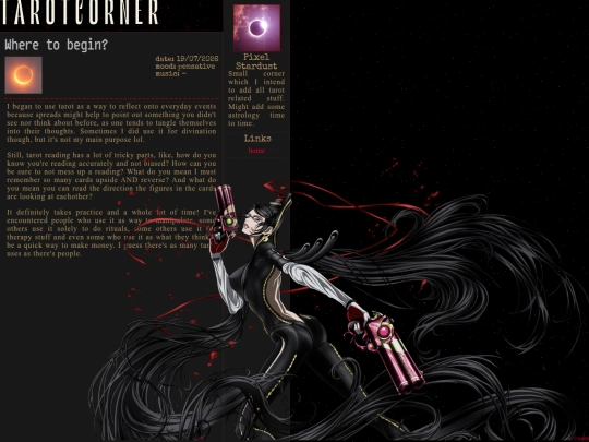 tarot screenshot