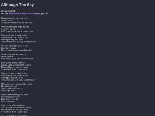 Marissa/althoughthesky screenshot