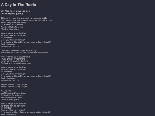 Marissa/dayintheradio screenshot
