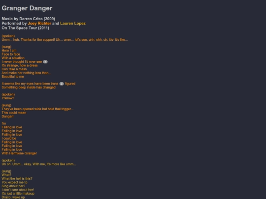 Marissa/grangerdanger screenshot
