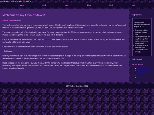 Website screenshot