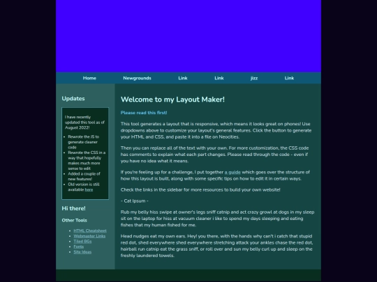 Website screenshot