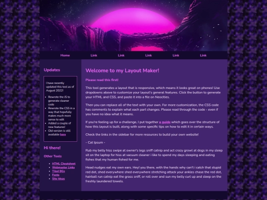 Website screenshot