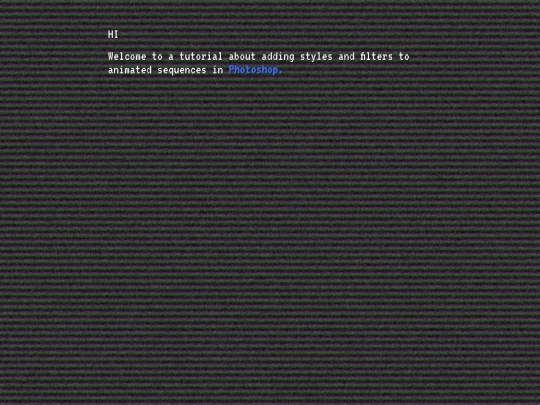 pages/ApplyingFiltersToAnAnimatedSequence screenshot
