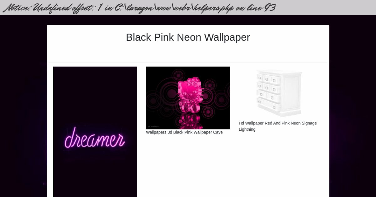 Black Pink Neon Wallpaper
