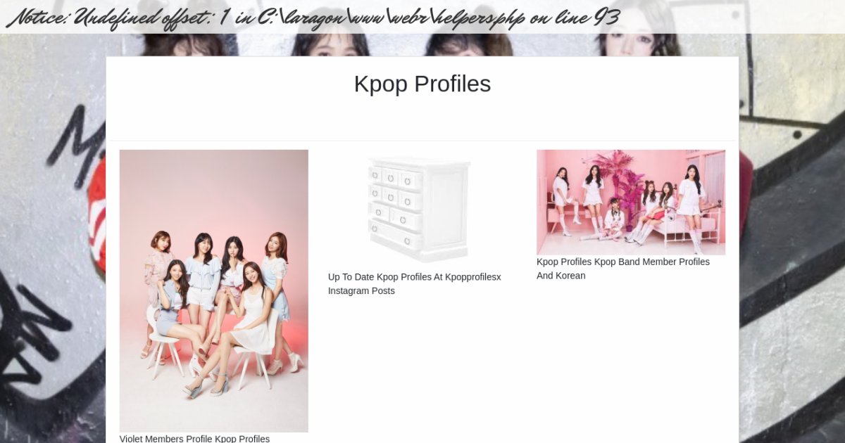 Kpop Profiles
