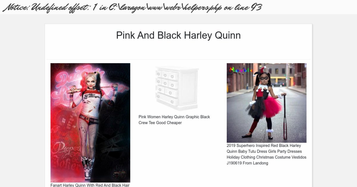 Pink And Black Harley Quinn