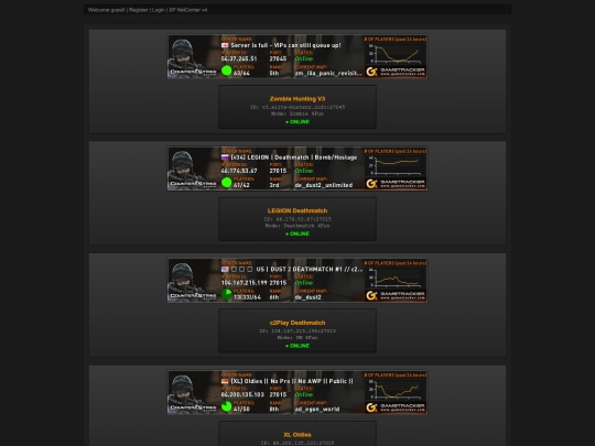 enter/servers screenshot