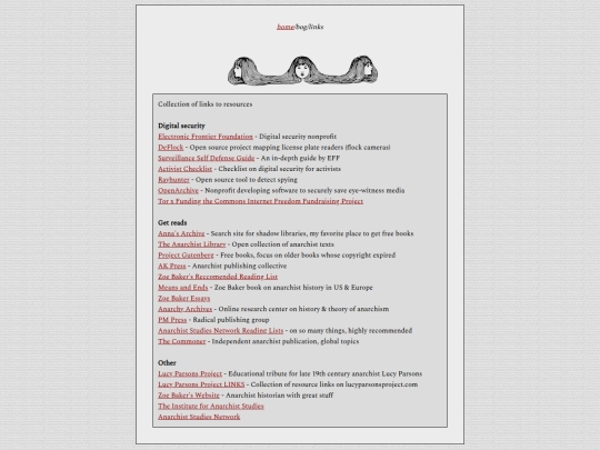 bog/links screenshot