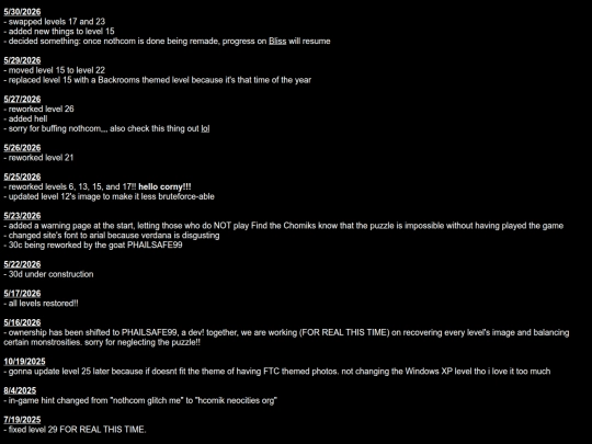 changelog screenshot