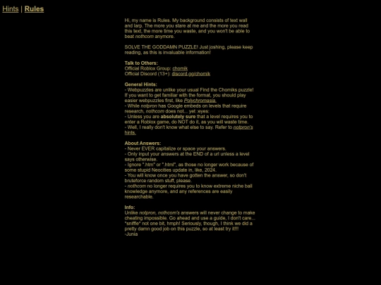 rules screenshot